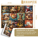 Bibliothek Welpenpuzzle 1000 Stücke