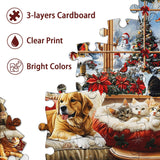 Puzzle du salon de salon de Noël 1000 pièces