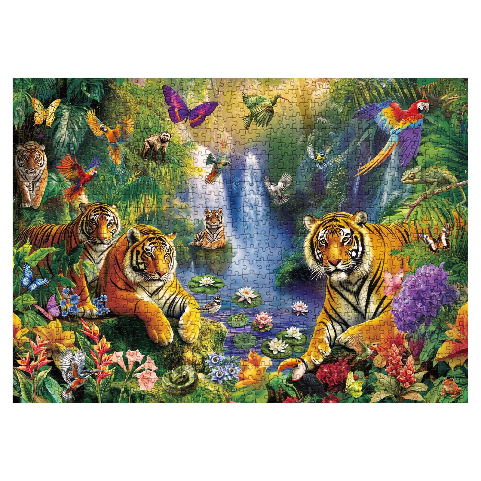Jungle Majesté Puzzle de puzzle 1000 pièces