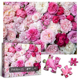 Rosa Rose Blumenprozzel Puzzle 1000 Stücke