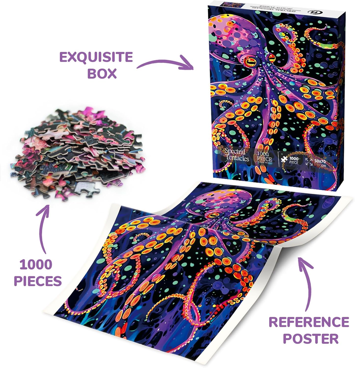 Spectral Tentacles Jigsaw Puzzle 1000 Pieces