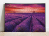 Lila Lavendel -Puzzle 1000 Stücke