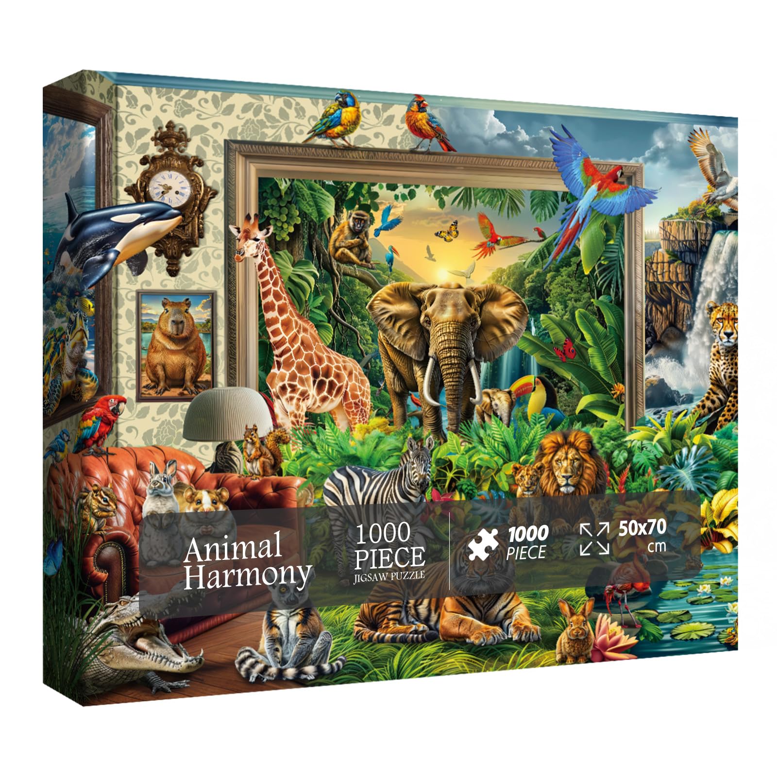 Animal harmonie puzzle 1000 pièces