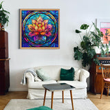 Buntglas -Lotus -Puzzle 1000 Stücke