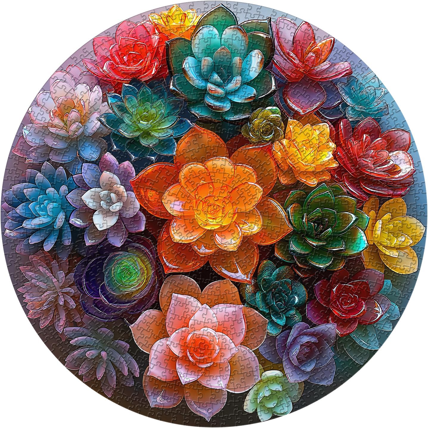 Kristallucculents Puzzle 1000 Stücke