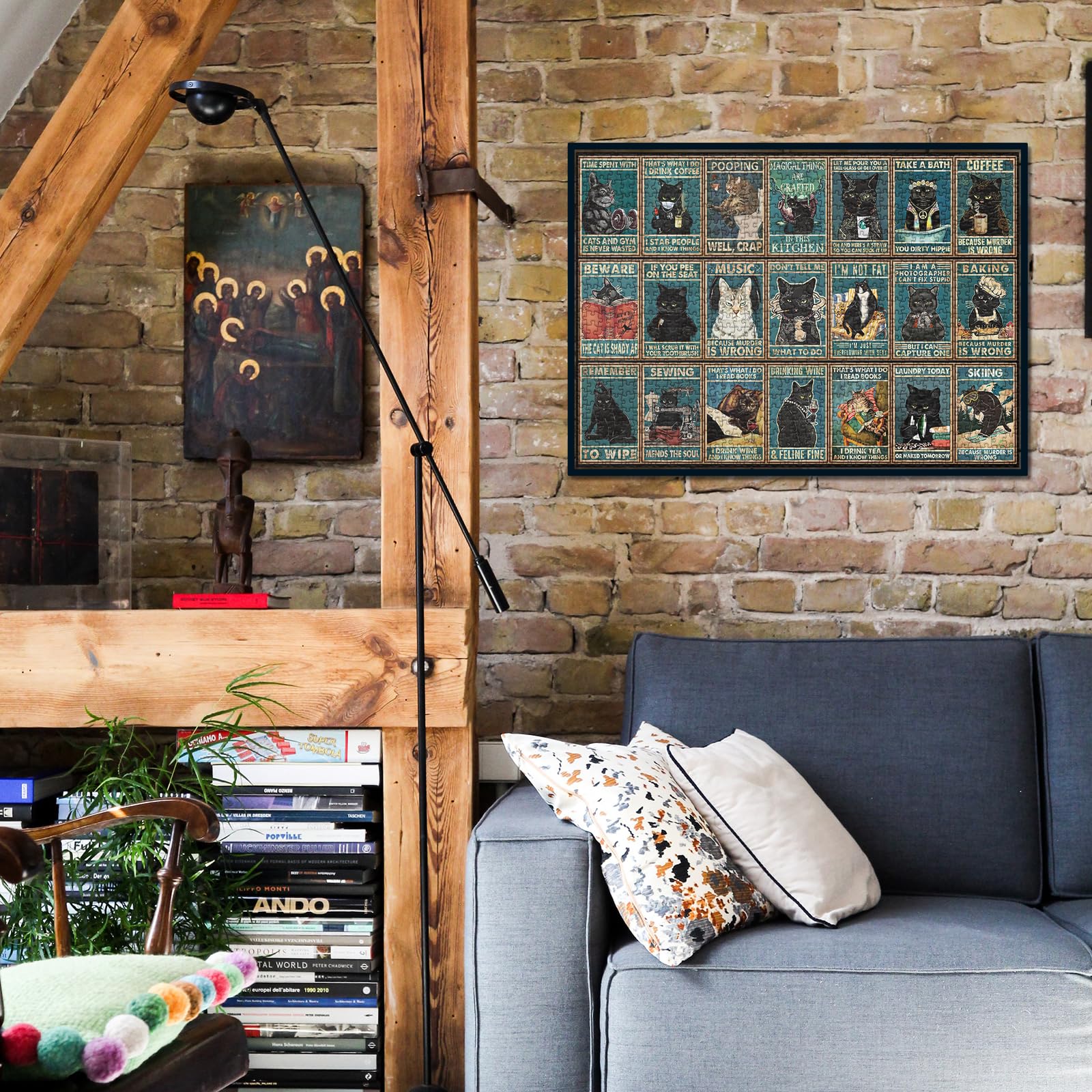 Wunderliche Katzenpuzzle 1000 Stücke