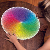 Rundfarbener Farbverlauf unmögliches Puzzle 1000 Stücke