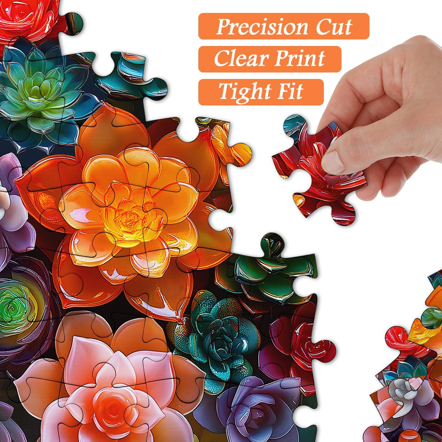Kristallucculents Puzzle 1000 Stücke