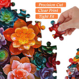 Kristallucculents Puzzle 1000 Stücke