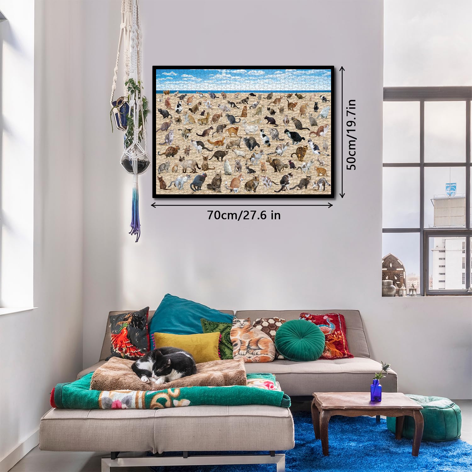 Strand kacken Katzenpuzzle 1000 Stücke