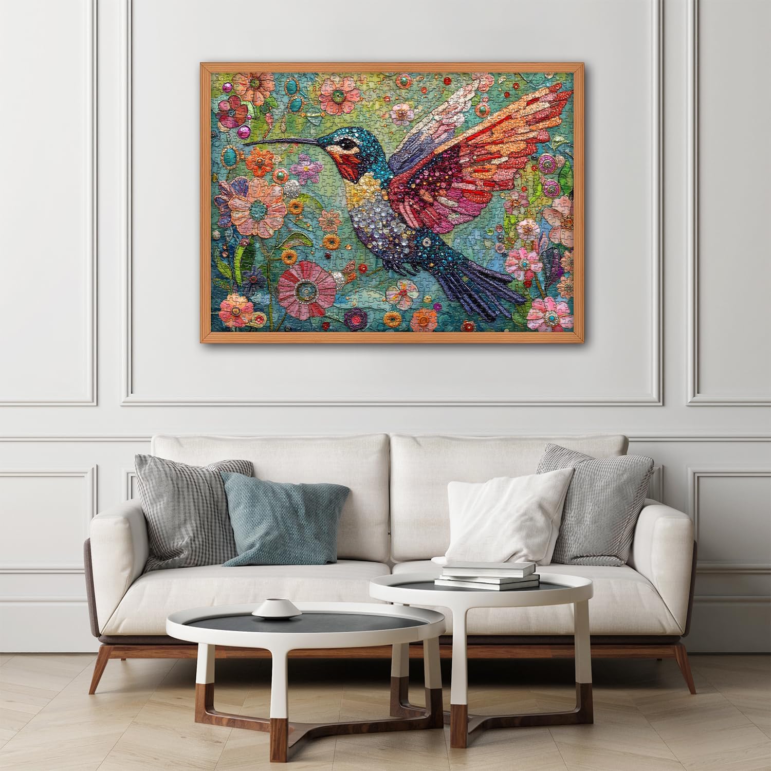 Flower & Hummingbird Jigsaw Puzzle 1000 Pieces