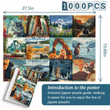 Chats National Parks Puzzle 1000 pièces