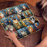 Buntglas Katzenpuzzle 1000 Stücke