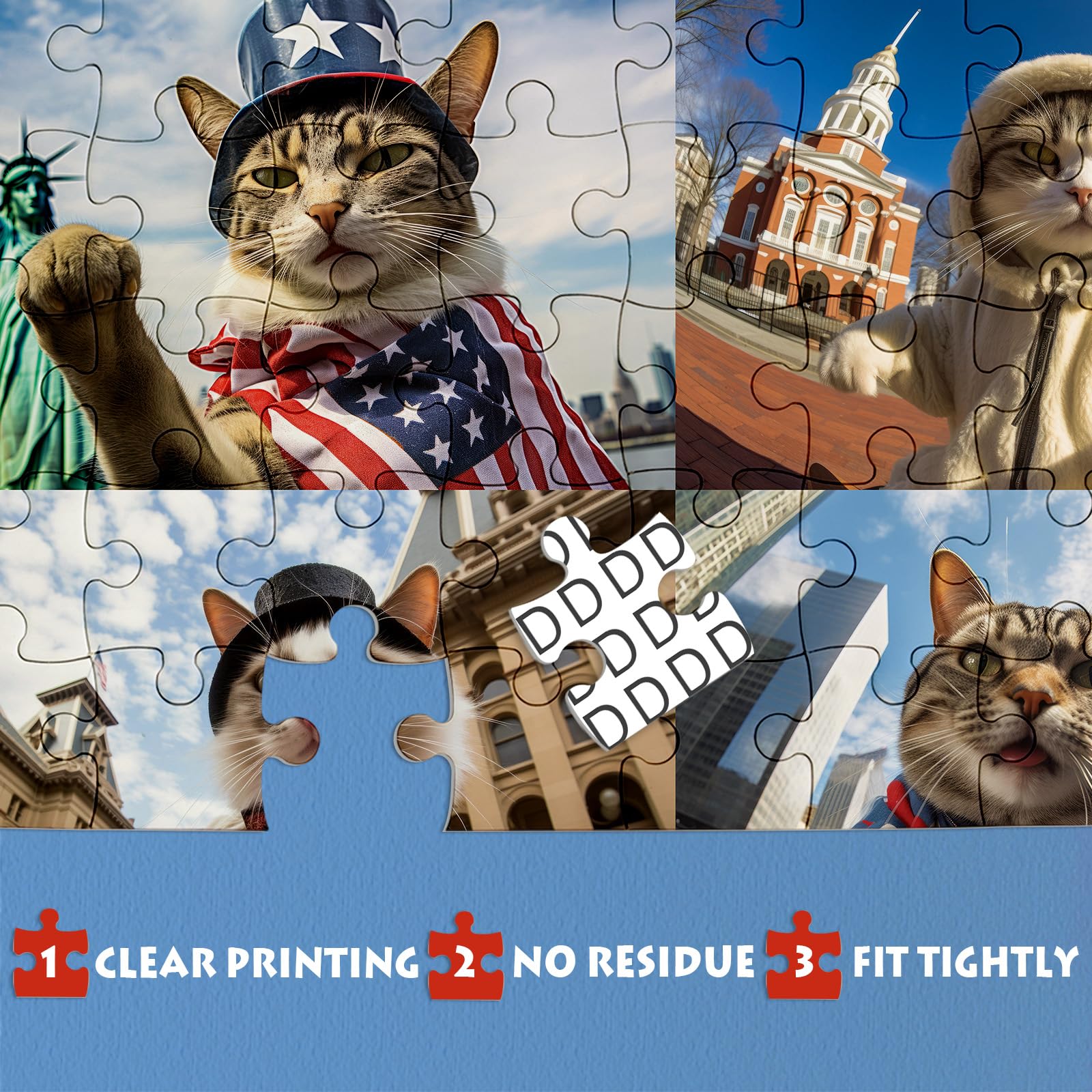 Meow Us Selfie Jigsaw Puzzle 1000 piezas