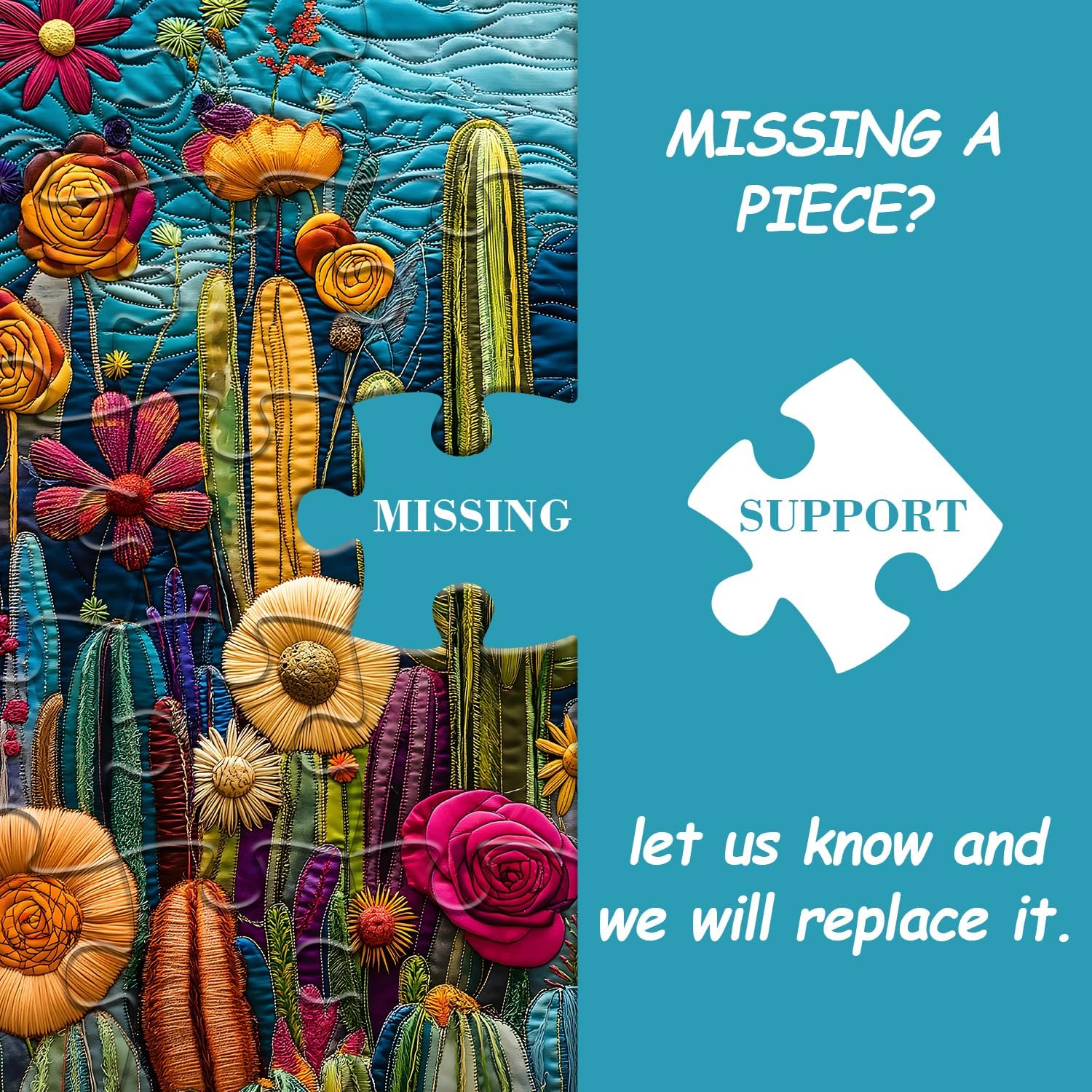Kaktusblüten Puzzle 1000 Stücke