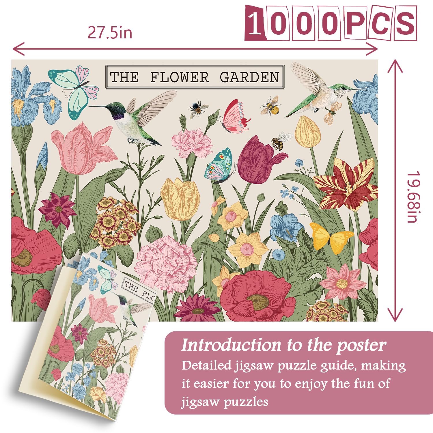 The Flower Garden Jigsaw Puzzle 1000 Pieces