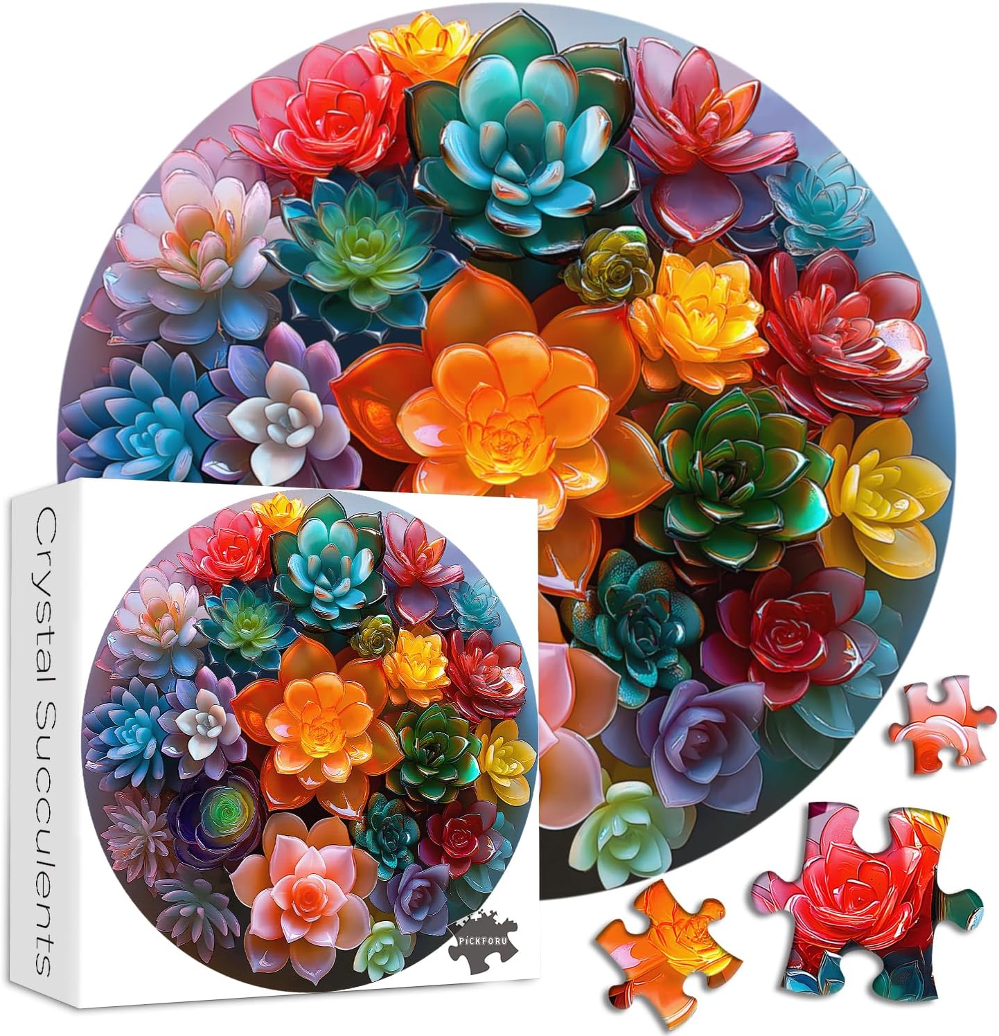 Kristallucculents Puzzle 1000 Stücke