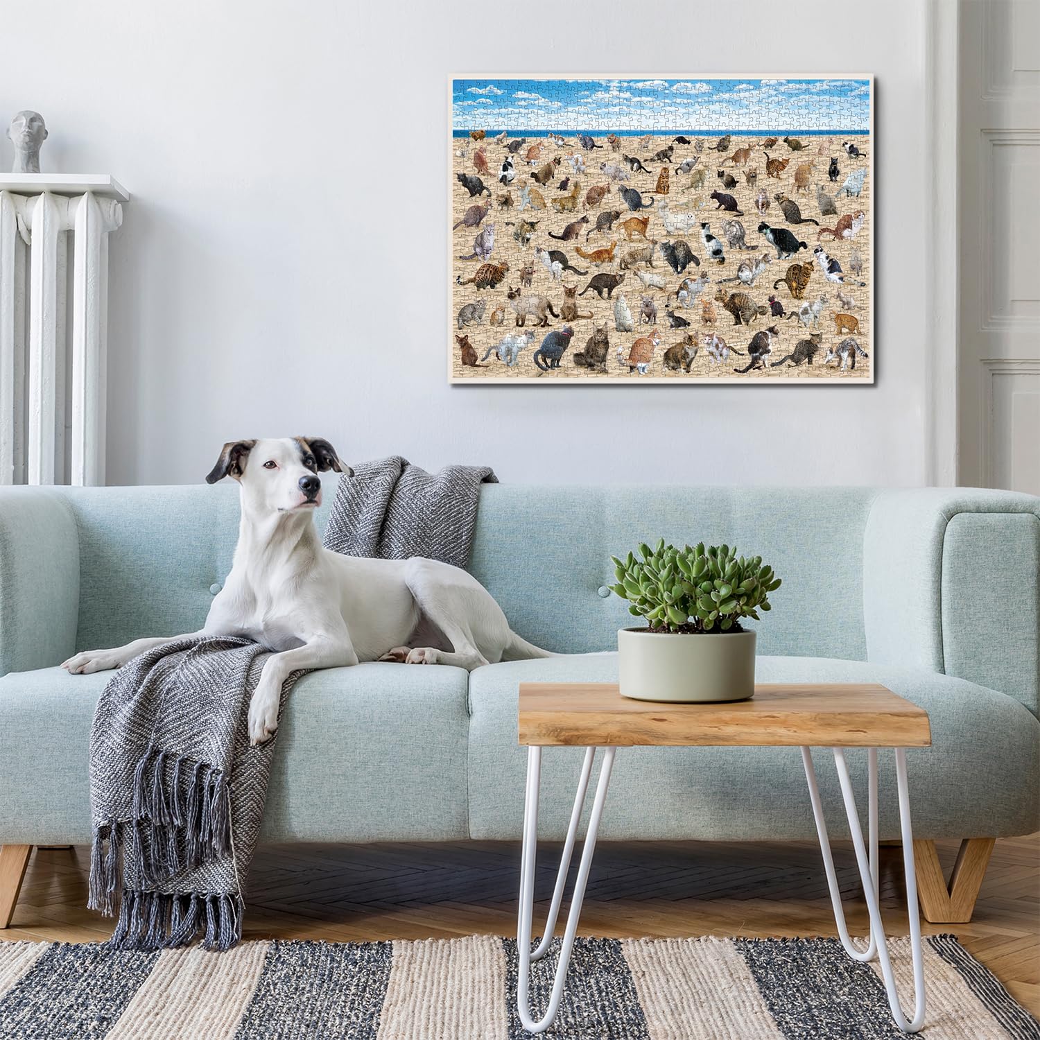 Strand kacken Katzenpuzzle 1000 Stücke