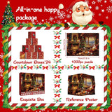 Accogliente Calendario Hearth Avvento puzzle puzzle 1000 pezzi