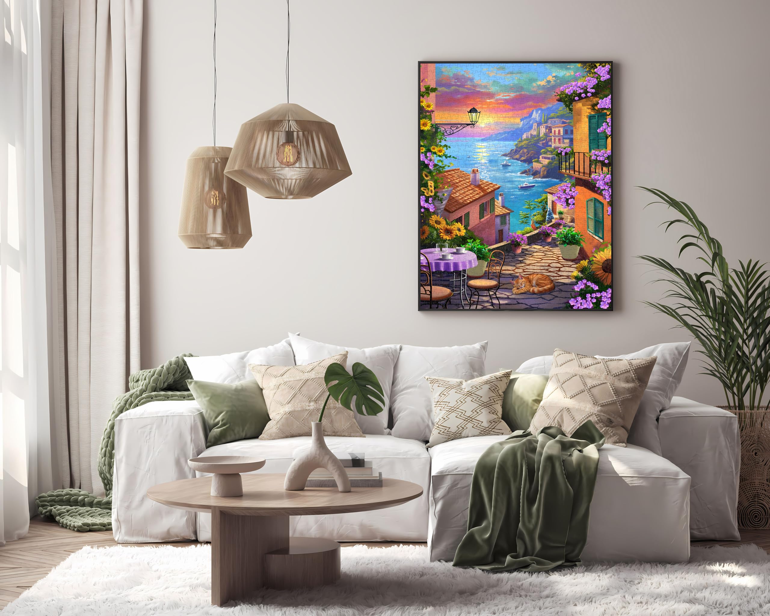 Küstenstadt Puzzle 1000 Stücke