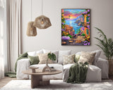 Küstenstadt Puzzle 1000 Stücke