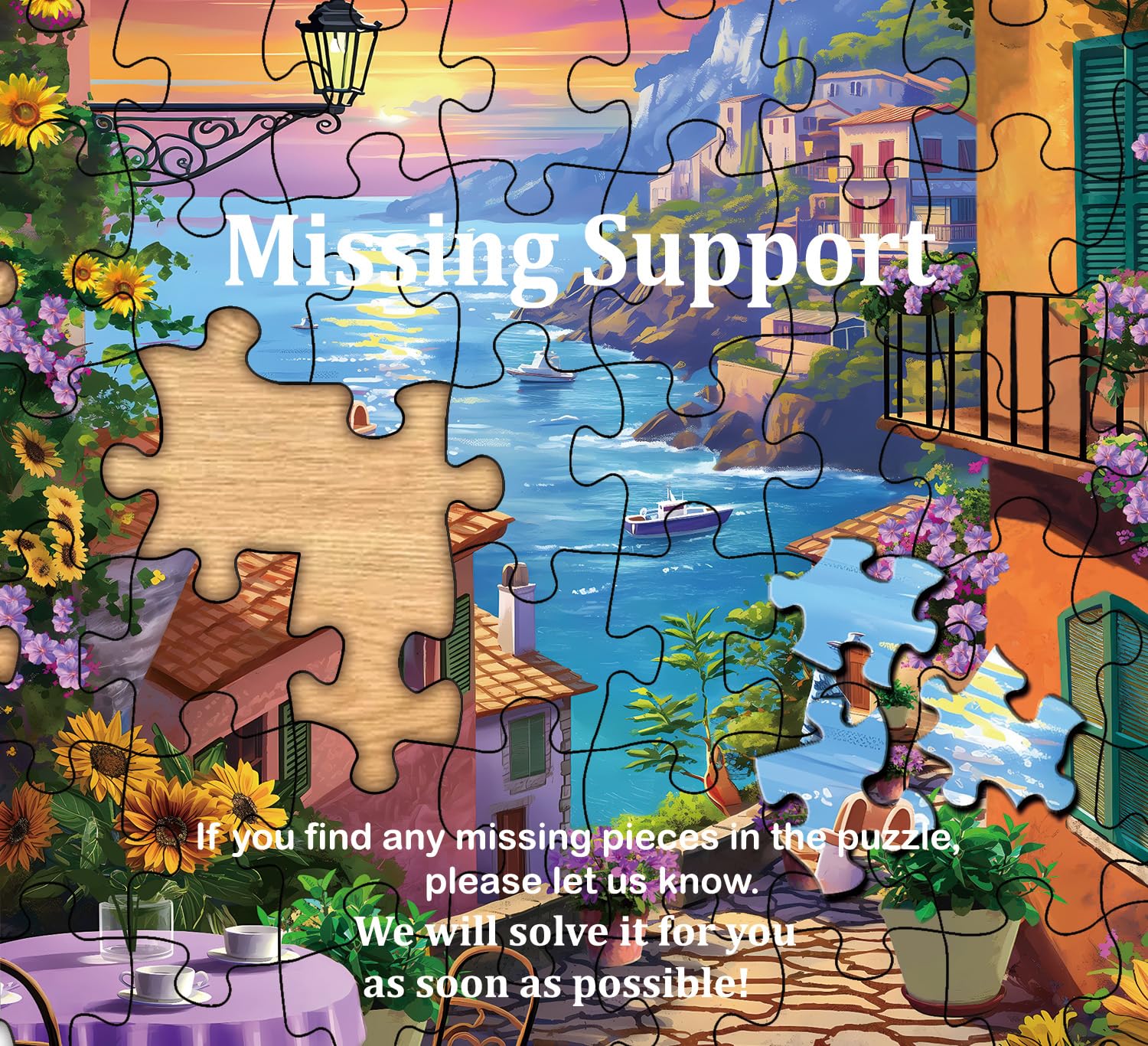 Küstenstadt Puzzle 1000 Stücke