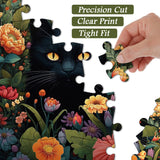 Puzzle puzzle gatto e fiori 1000 pezzi