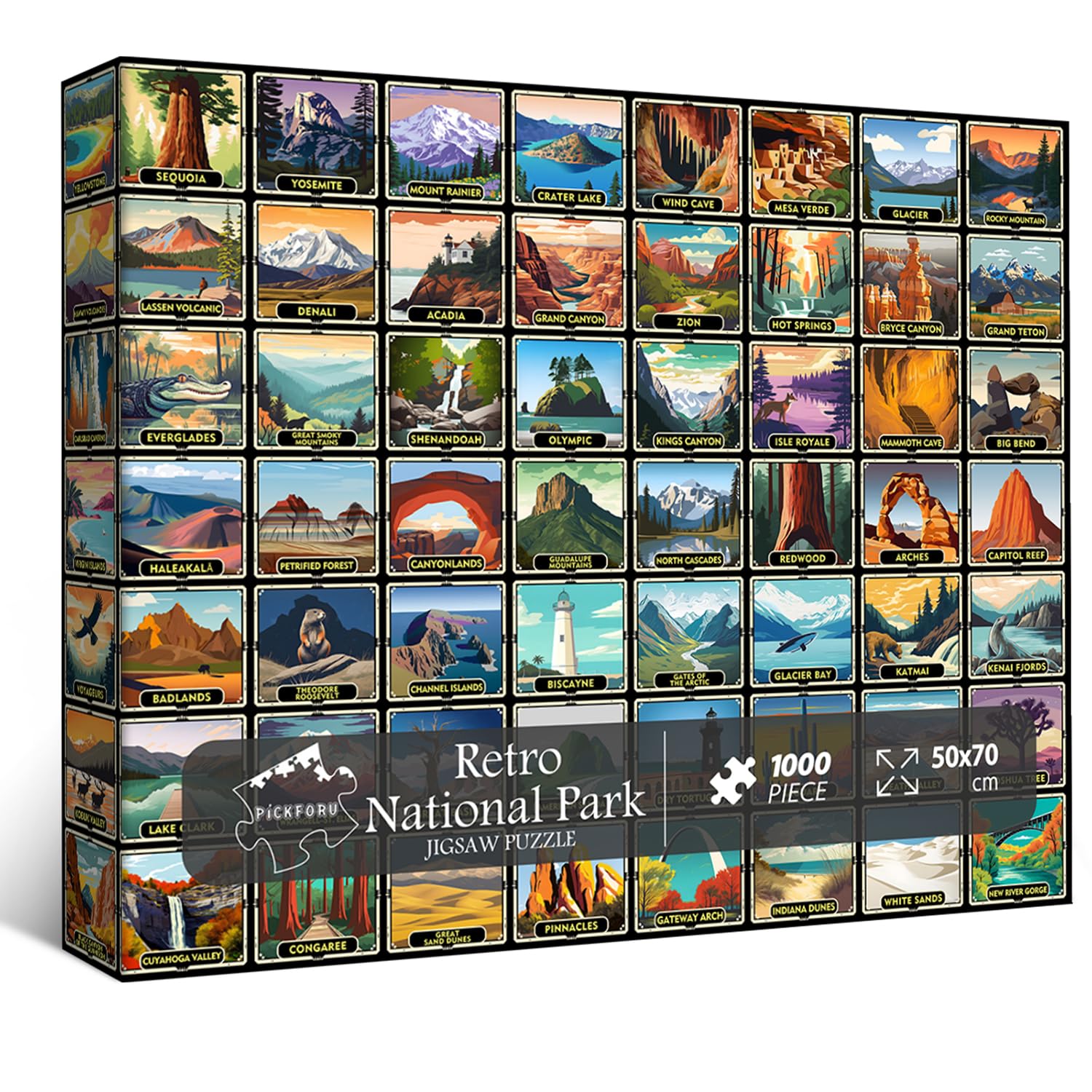 Retro National Park Puzzle 1000 pièces