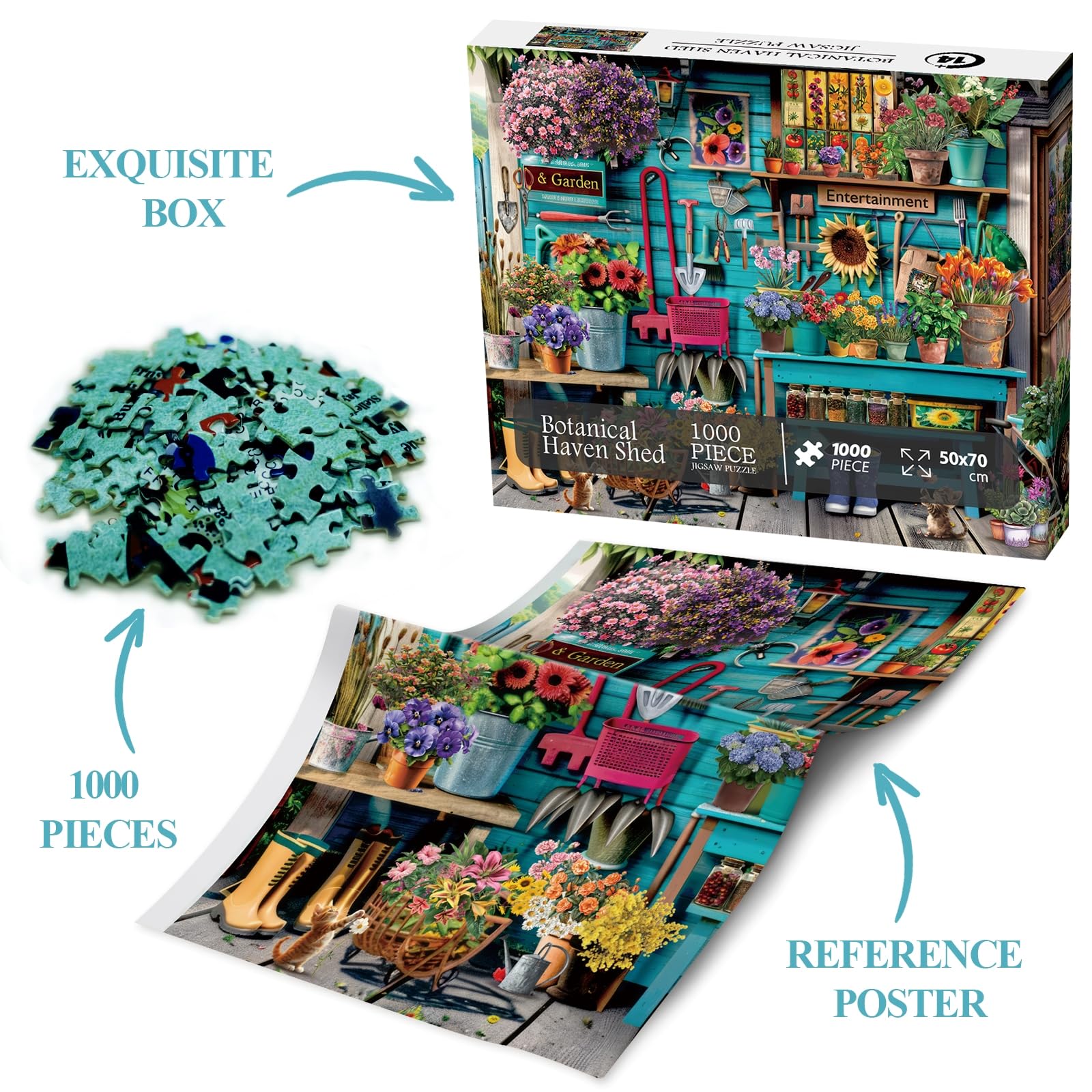 Botanical Haven Shed Stuzzino puzzle 1000 pezzi