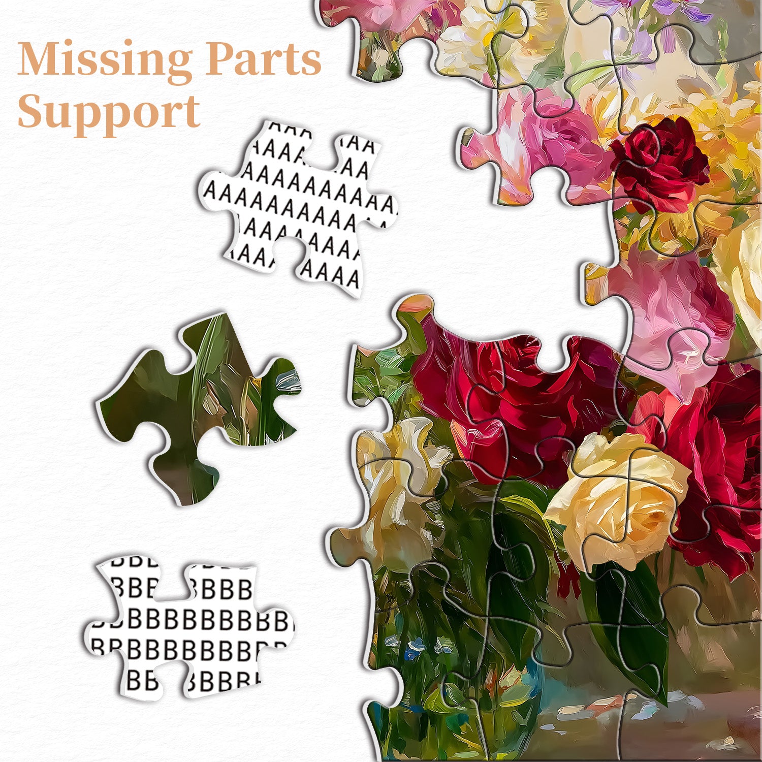 Puzzle con bouquet illuminato dal sole, 1000 pezzi