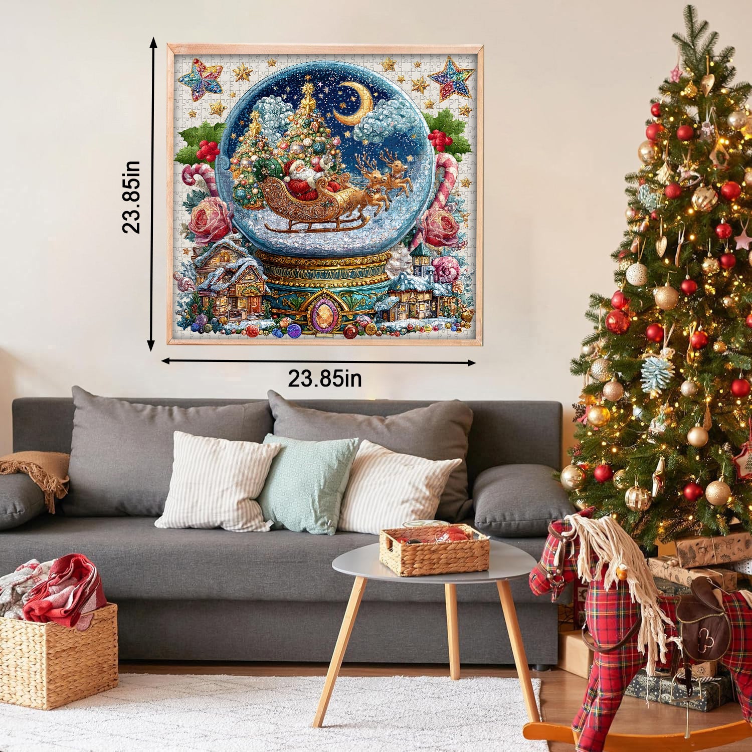 Weihnachtskristallkugel Puzzles 1000 Stücke