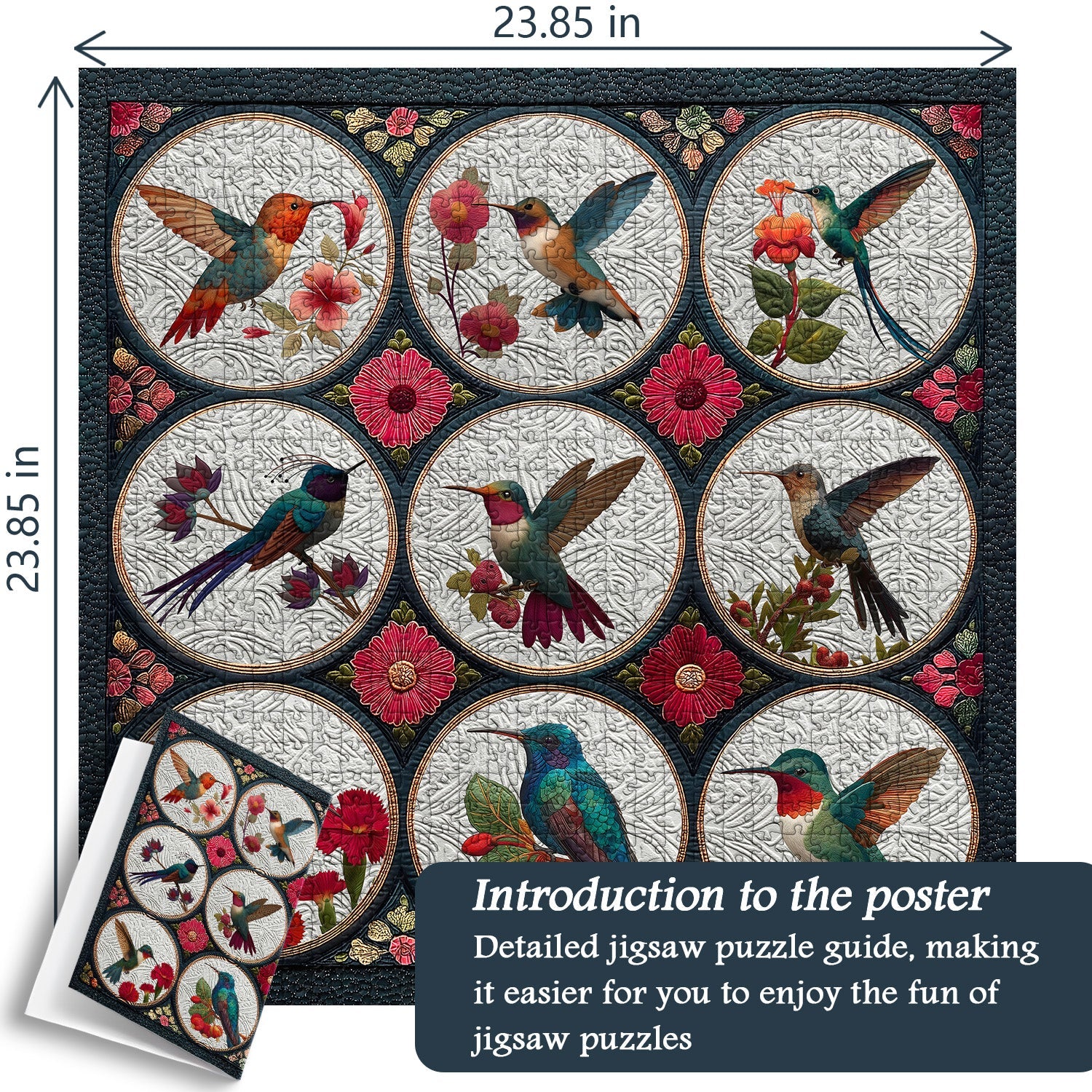 Hummingbirds tra i fiori puzzle puzzle 1000 pezzi