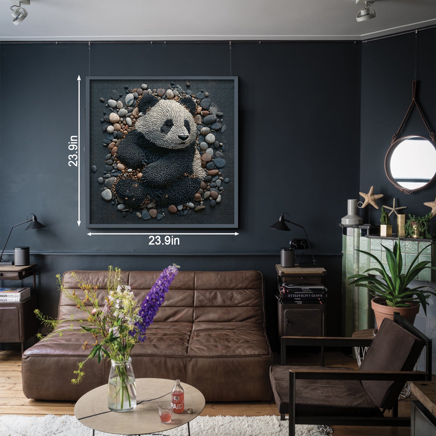 Rock art panda puzzle puzzle 1000 pezzi