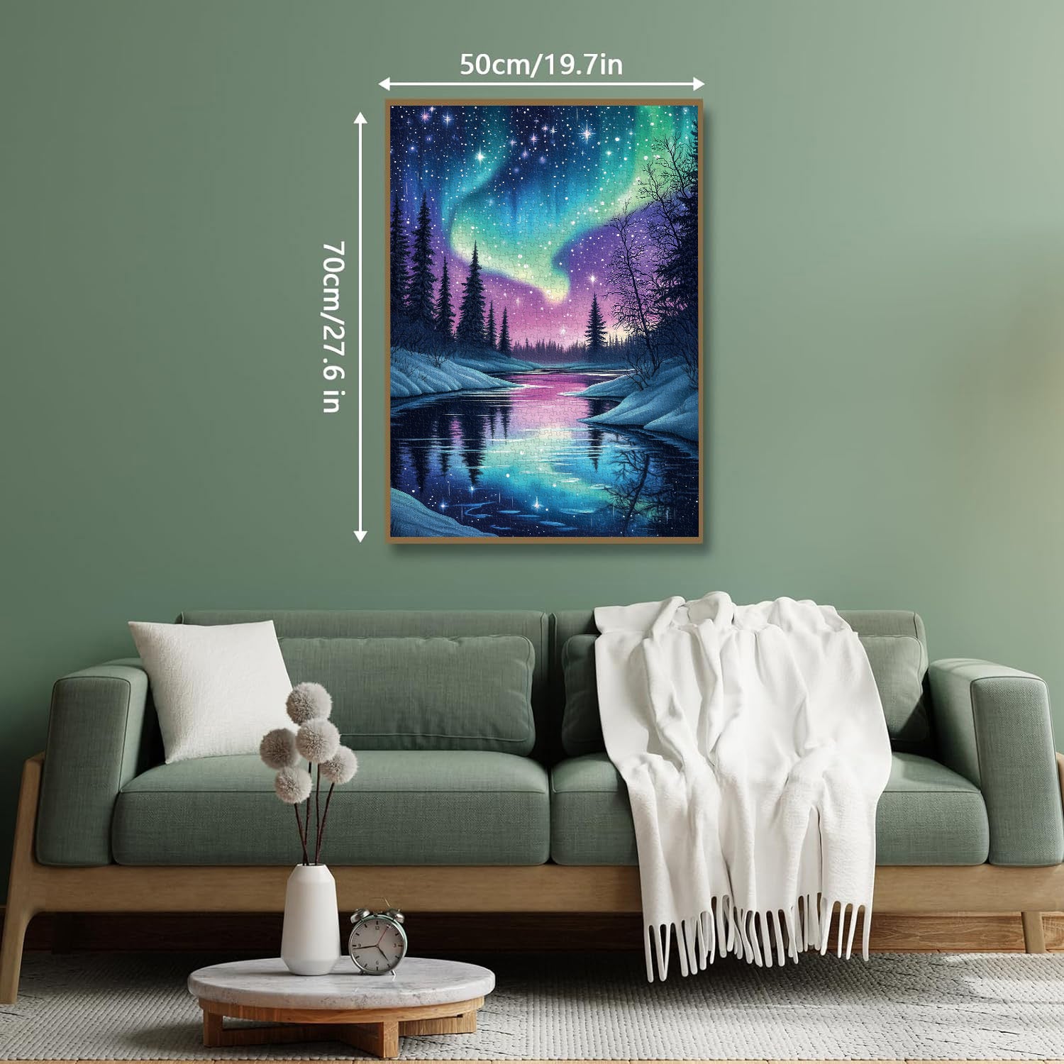 Puzzle paesaggio aurora 1000 pezzi