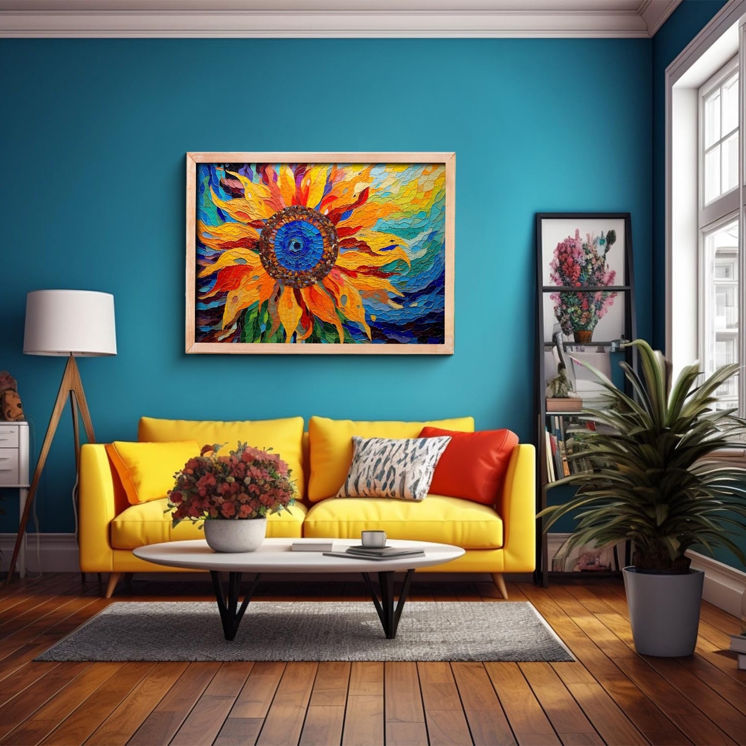 Sonnenblumen Kaleidoskop Puzzle 1000 Stücke