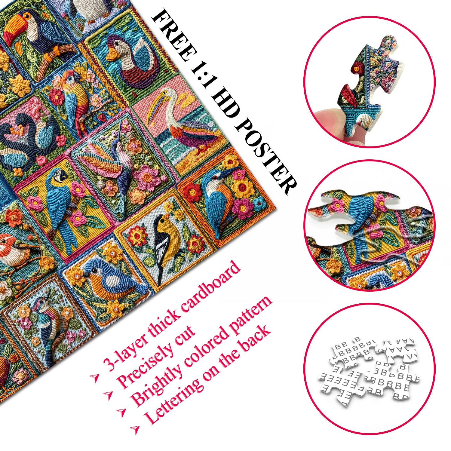 Ailes tissées Puzzle de puzzle 1000 pièces