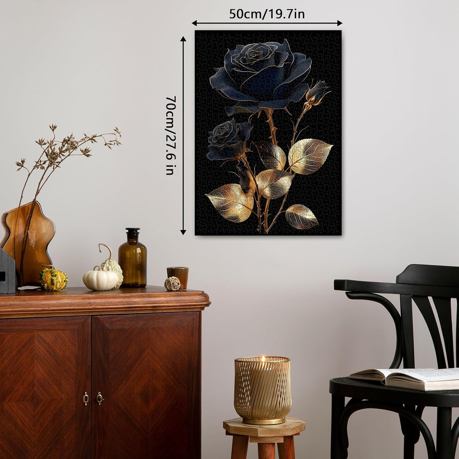 Puzzle da 1000 pezzi Rosa Oro Nero