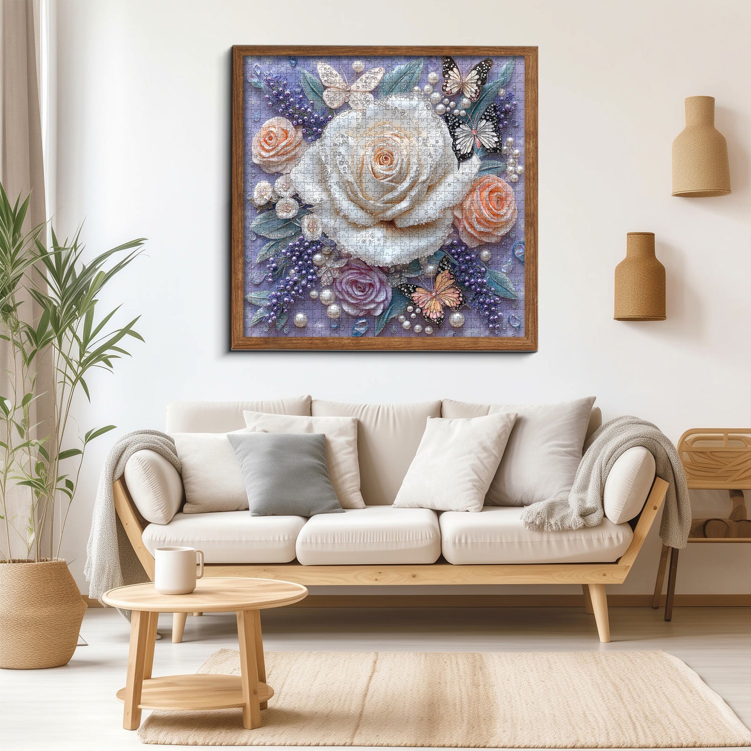 Puzzle rosa ingioiellate puzzle 1000 pezzi