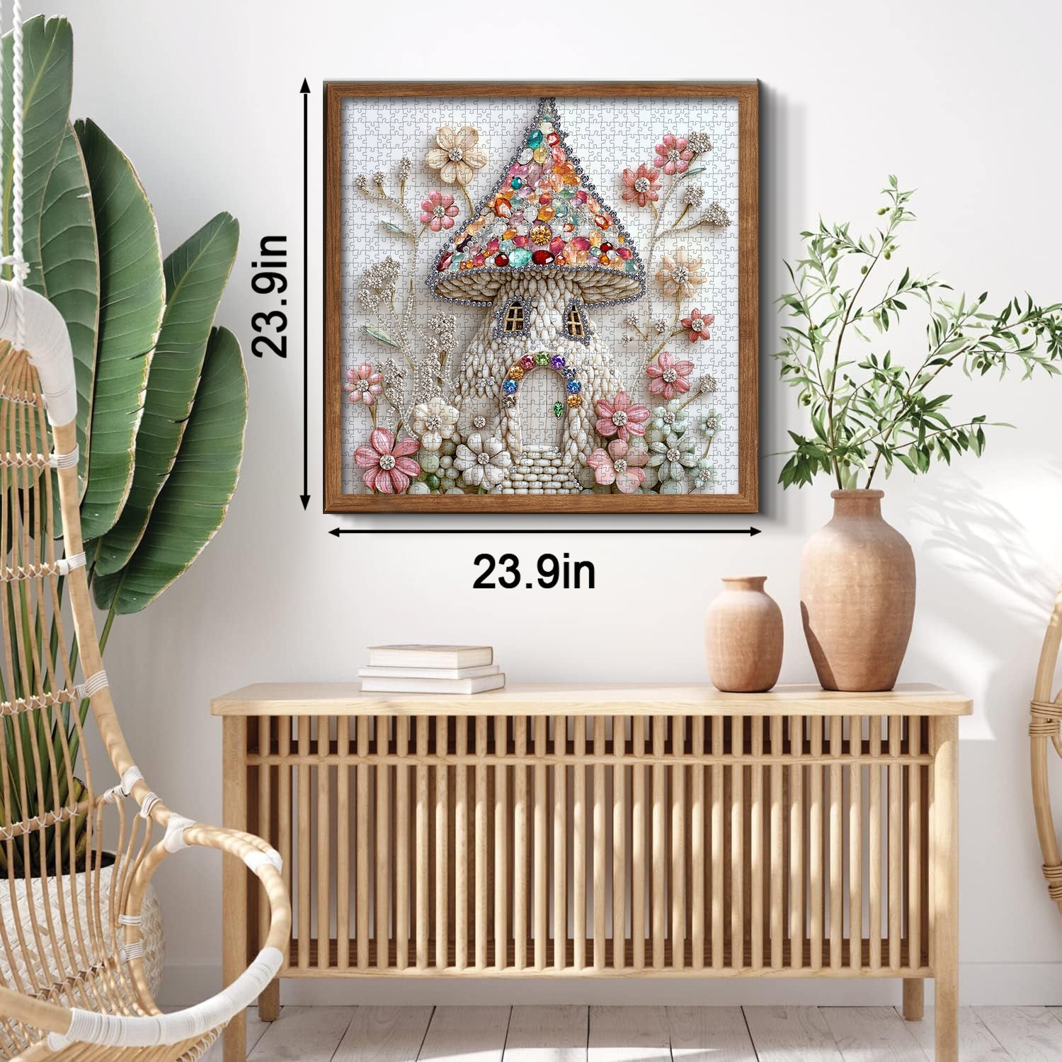 Puzzle de la maison de champignon 1000 pièces