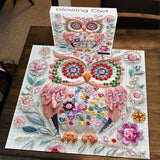 Glühende Eulenpuzzle 1000 Stücke