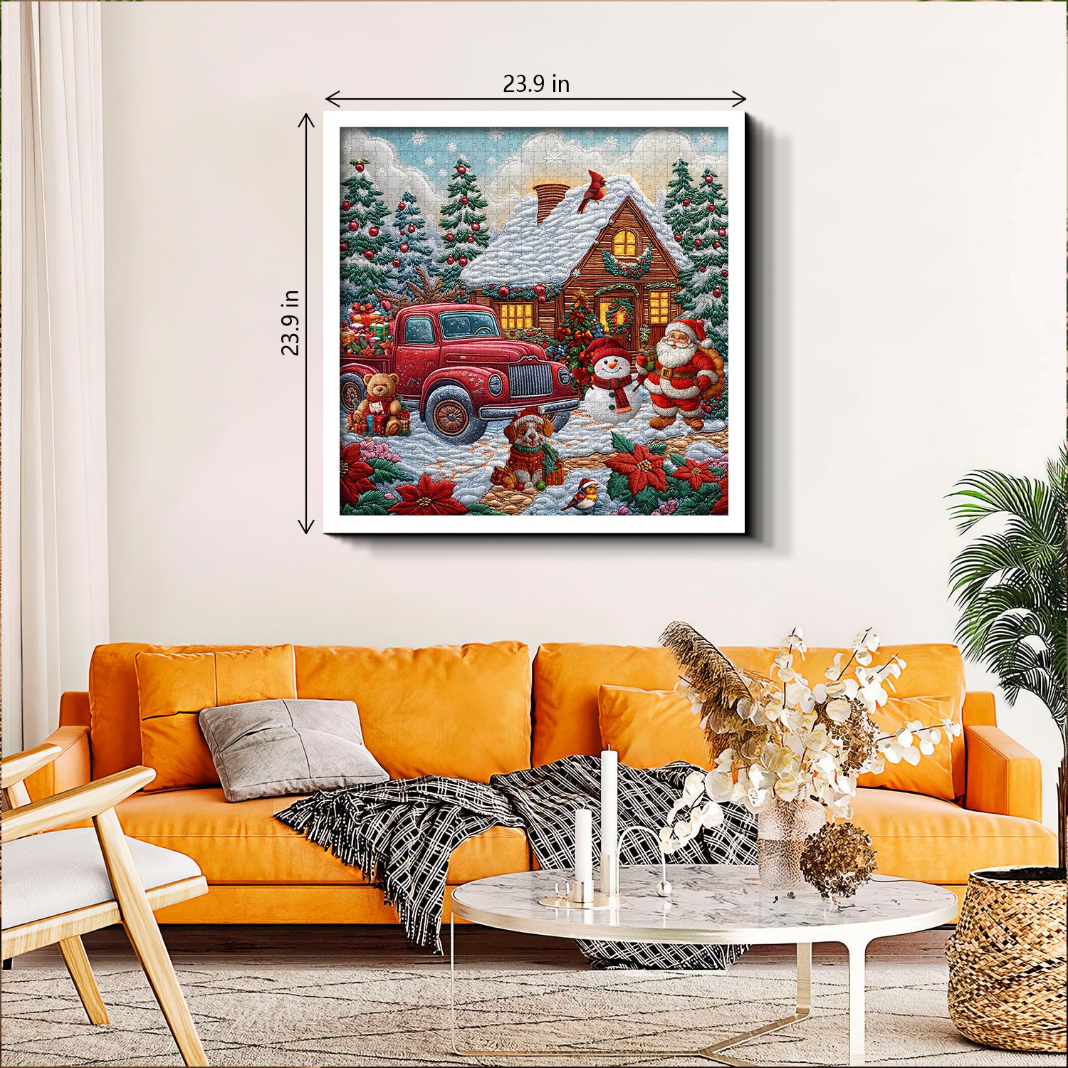 Weihnachtsgnom -Puzzles 1000 Stücke
