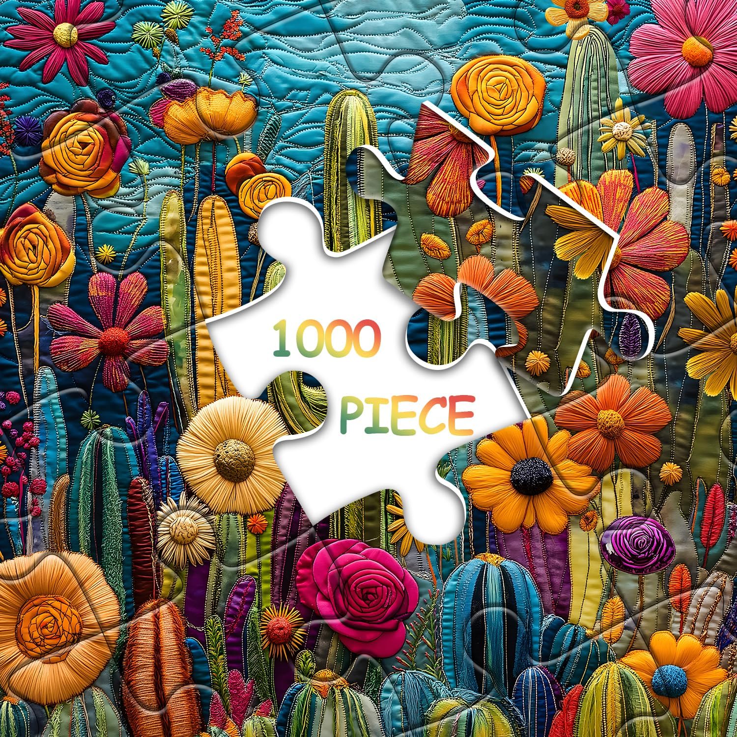 Kaktusblüten Puzzle 1000 Stücke