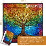 Pun puzzle 1000 pezzi di vetro della vita colorato 1000 pezzi