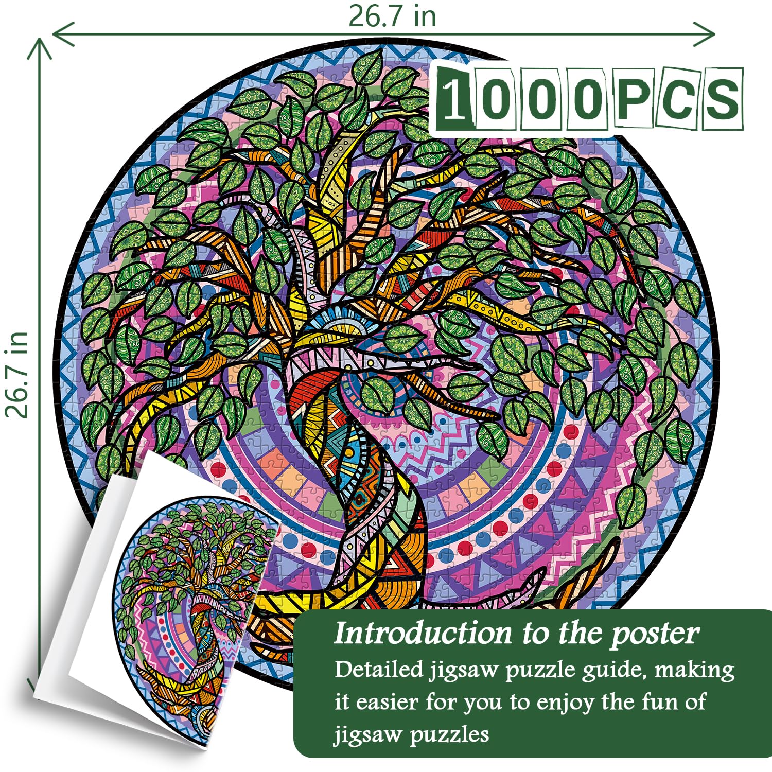 Mandala Tree Jigsaw Puzzles 1000 pièces