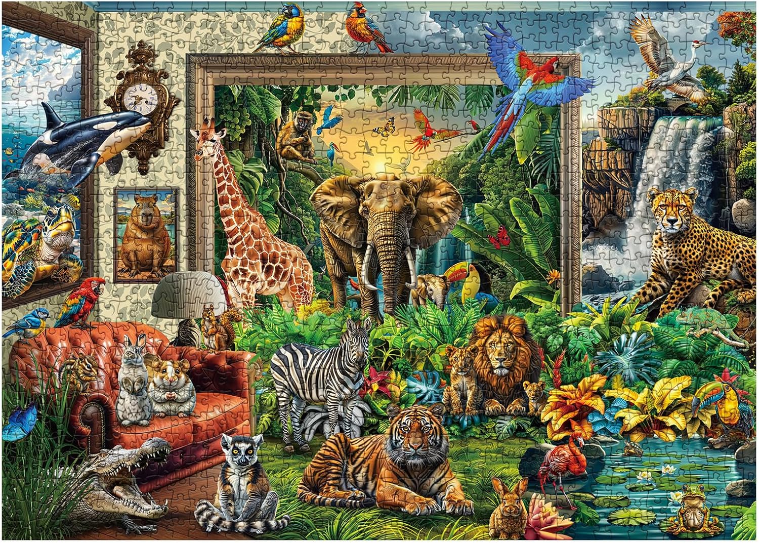 Animal harmonie puzzle 1000 pièces