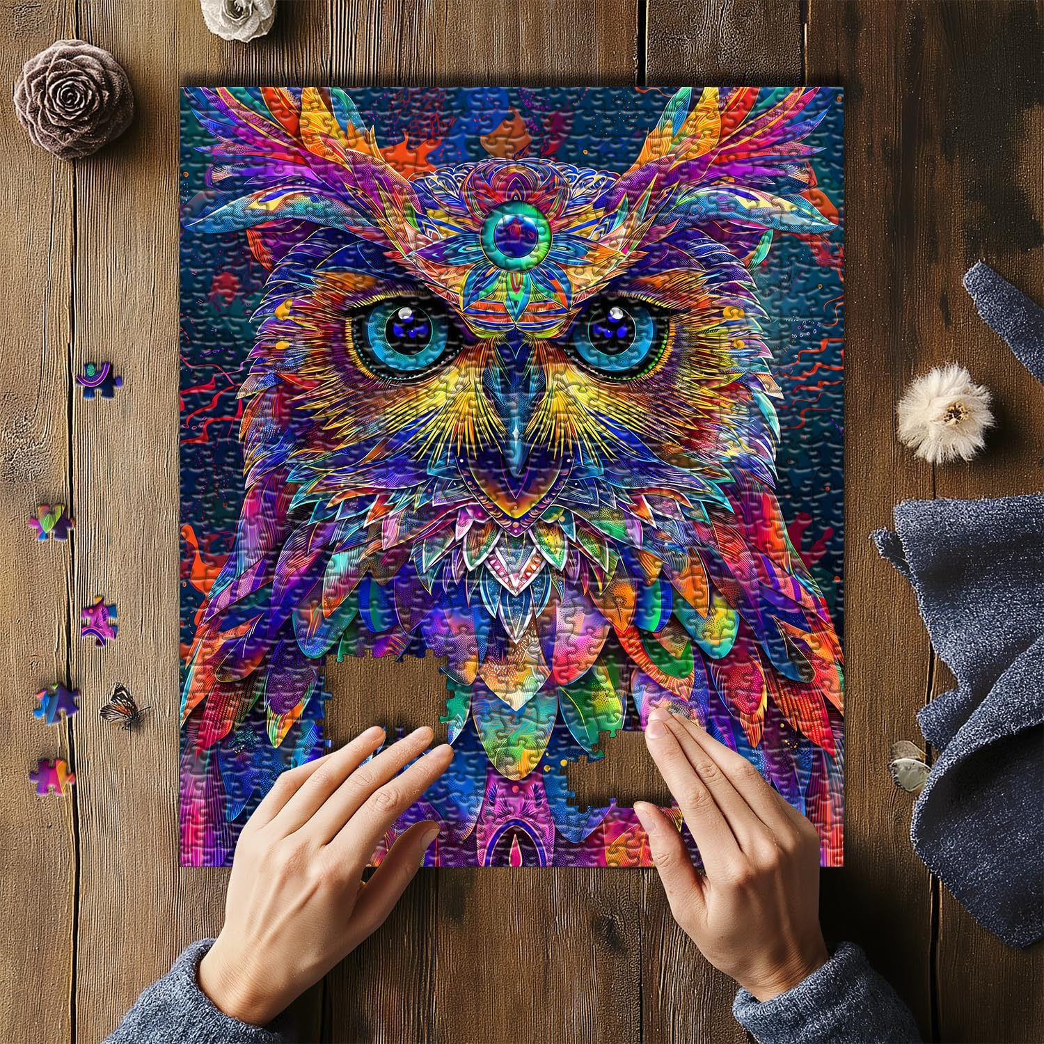 Fantasy -Eulen -Puzzle 1000 Stücke