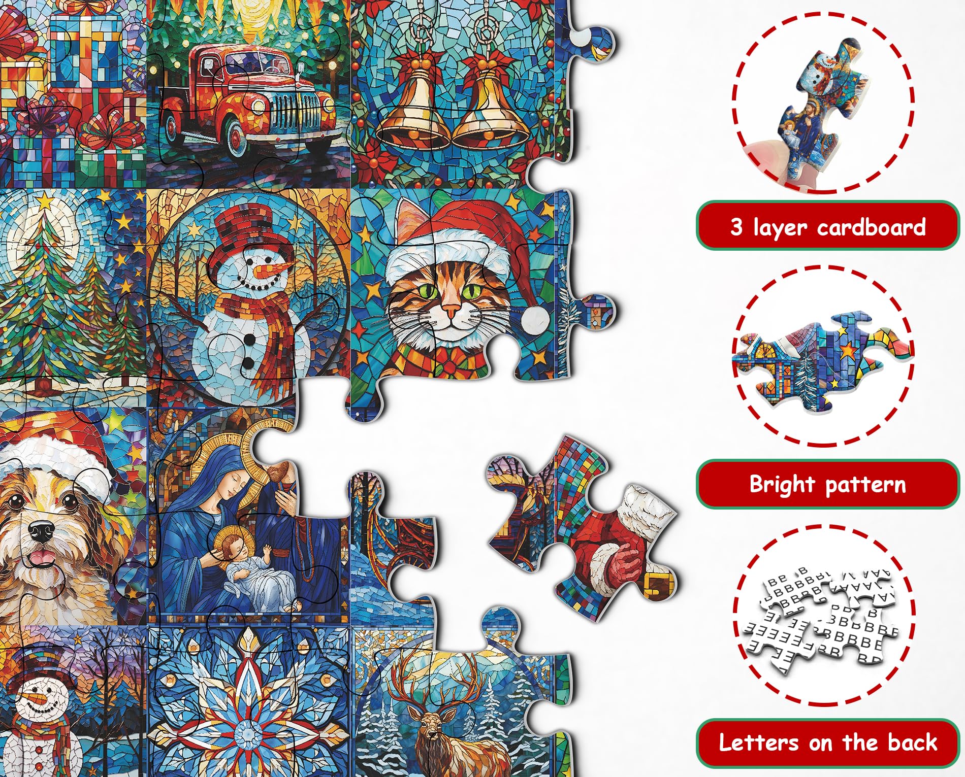 Weihnachtsschätze Advent Kalender Puzzle 1000 Stücke