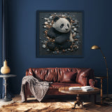 Rock art panda puzzle puzzle 1000 pezzi