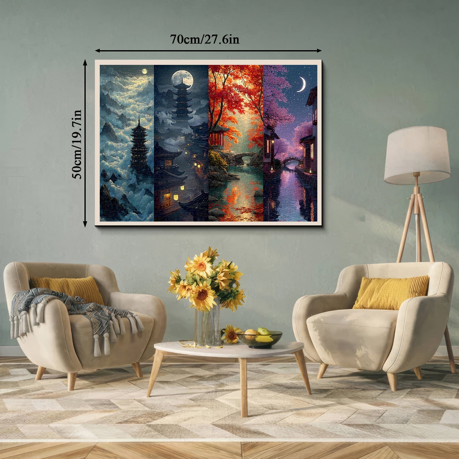 Puzzle con paesaggio eterno, 1000 pezzi