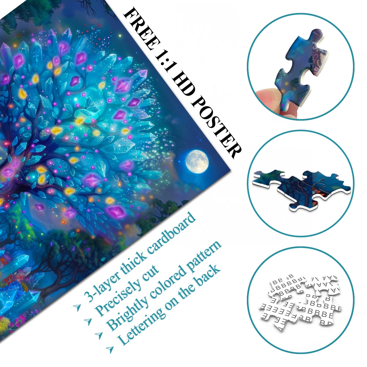 Kristall -Baldachin -Puzzles 1000 Stücke